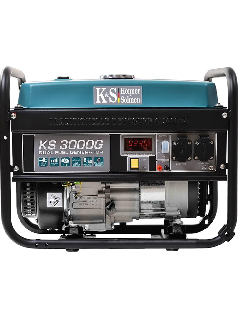 DIMAX Benzin-Gas-Stromerzeuger KS3000G